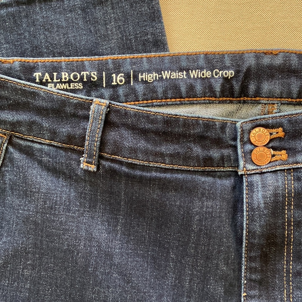 Talbots Dark Blue Ankle Jeans - Picture 3 of 4